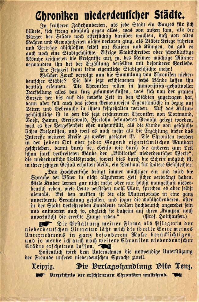 Kronika van Rostock Otto Weltzin 1908 000a