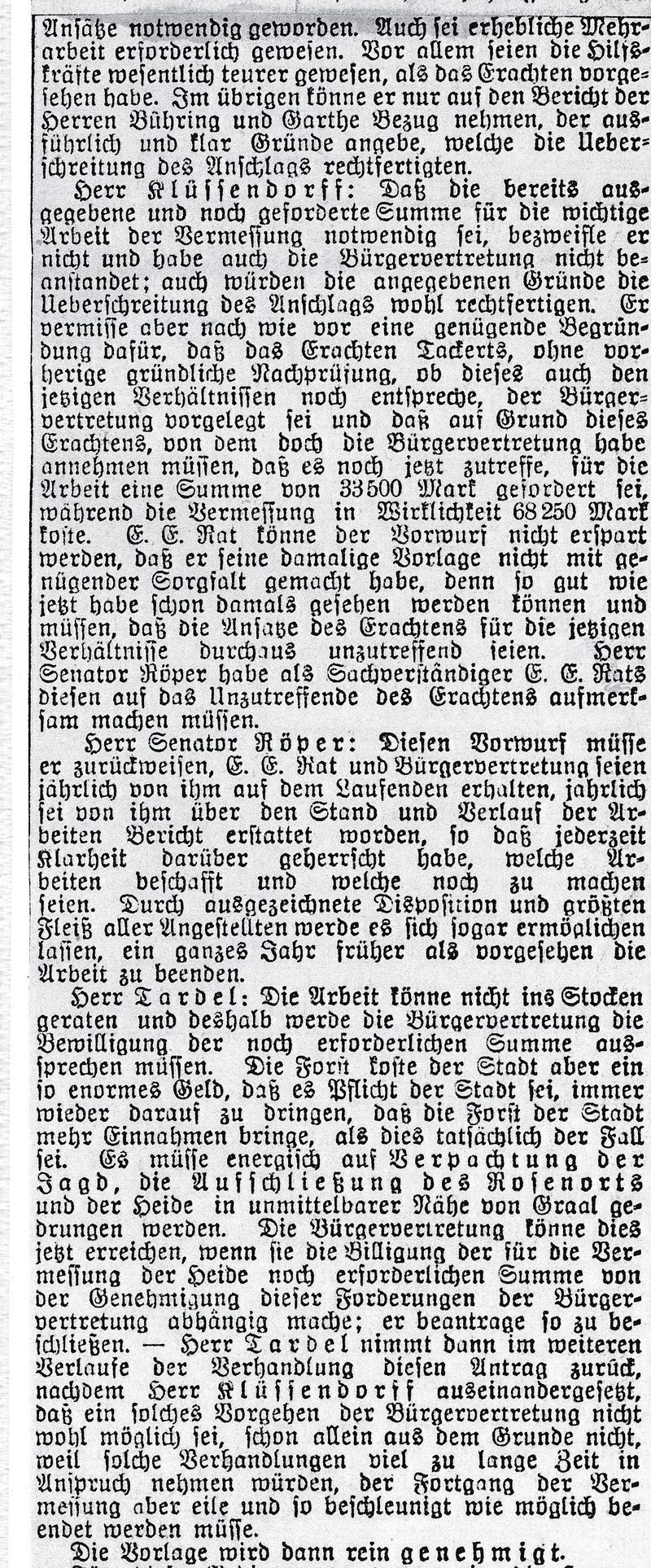 RH Zur Vorbereitung der Vermessung 1910 2