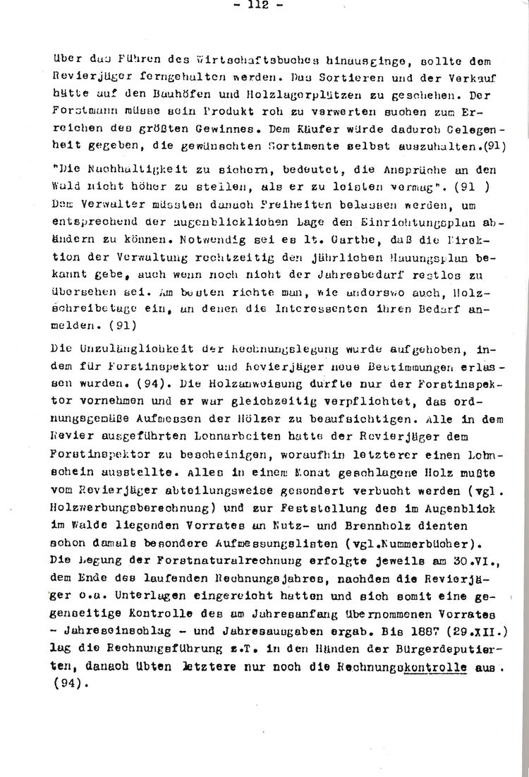 RH Oelsnitz Forstwirtschaftsgeschichte NÖM 1955 112