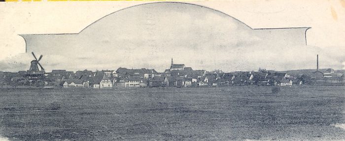 Tessin Blick von Süden über die Recknitz 1902