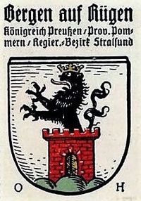 Wappen von Bergen auf Rügen