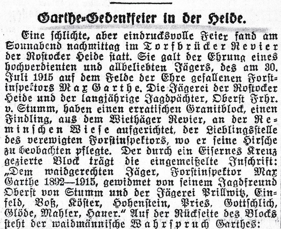 RH Einweihung Garthe_Stein 1921 a