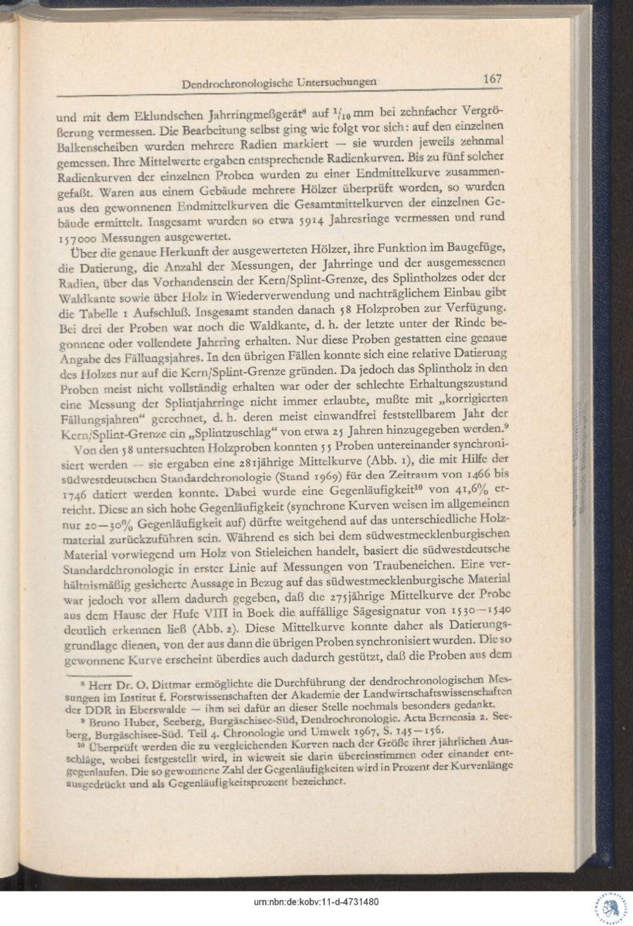 Baumgarten 1975 Dendro Untersuchungen 167