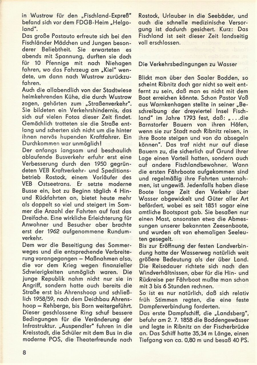 Wustrower Geschichte und Geschichten 1985 08