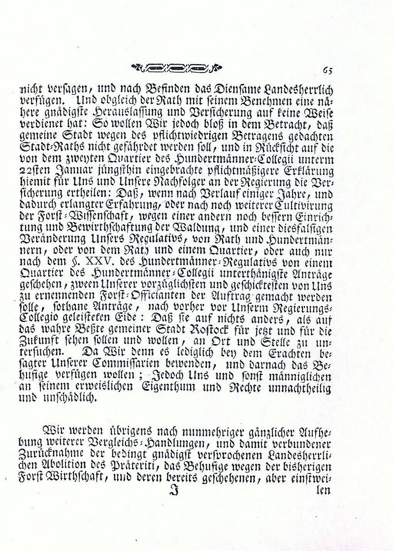 RH Herzogliches Regulativ 1774 65