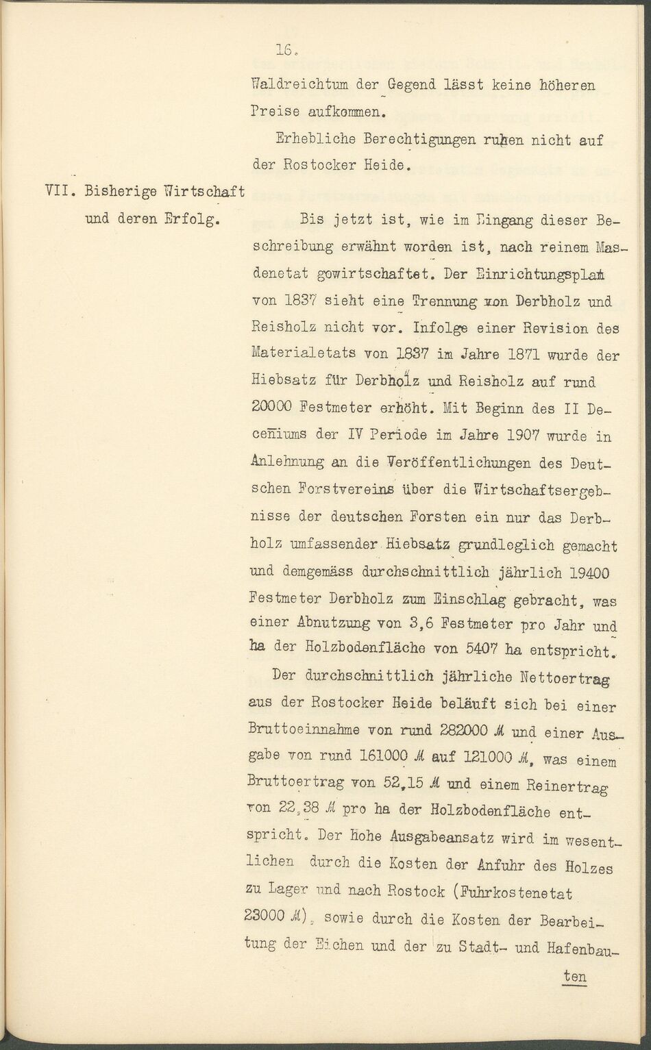 Max Garthe Allg. Beschreibung der Rostocker Stadtforst 1911 16