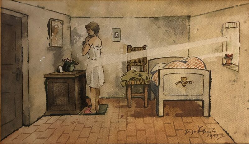 Datei:Scheele 1953 Aquarell Frau Zimmer.jpg