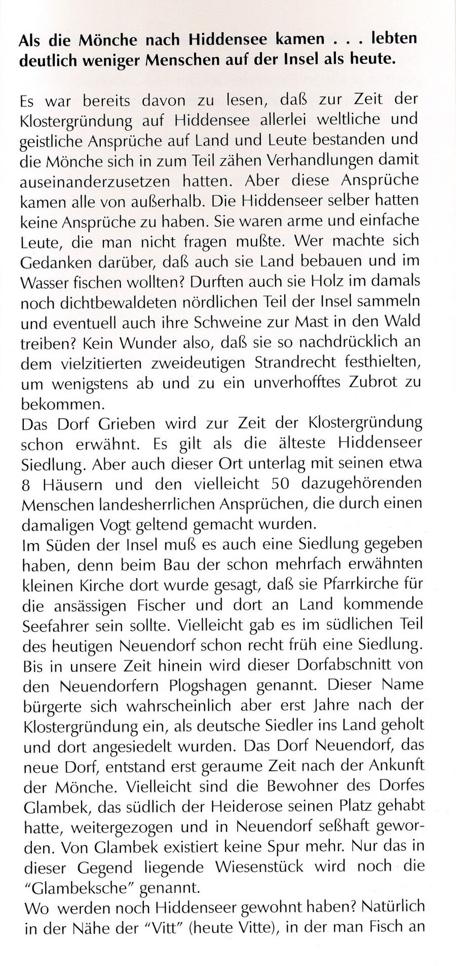 Als die Mönche nach Hiddensee kamen 1296 Inselpastor Manfred Domrös 1996 19