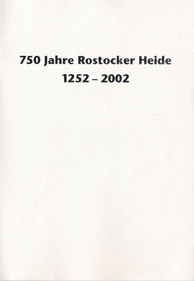 750 Jahre Rostocker Heide 01