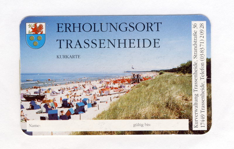 Datei:Kurkarte Erolungsort Trassenheide.jpg