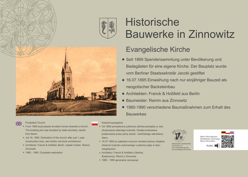 Datei:Zinnowitz historische Zeittafel Kirche.jpg