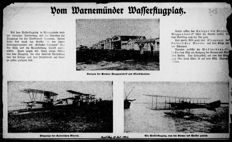 Geschichte Wasserflugplatz RA 9 7 1914 a