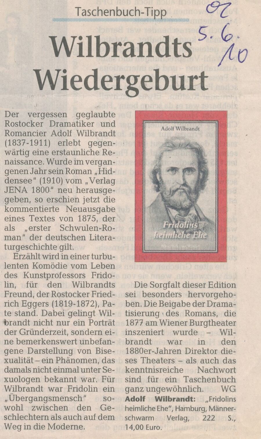 Wilbrandt Ausz Lotsenkommandeur 1877 l05