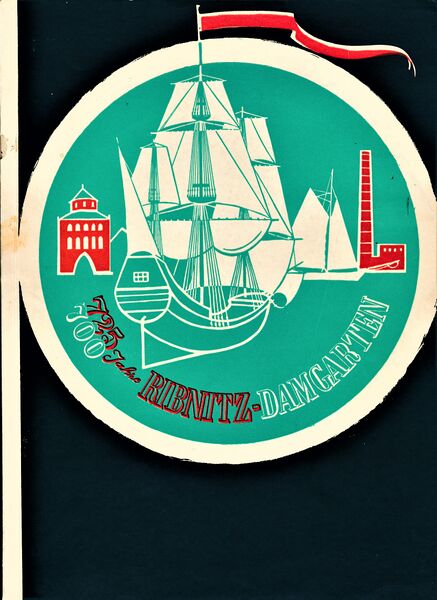 Datei:700 Jahre Damgarten 725 Jahre Ribnitz Festschrift zu den Jubiläen der Kreisstadt 1958 Titel.jpg