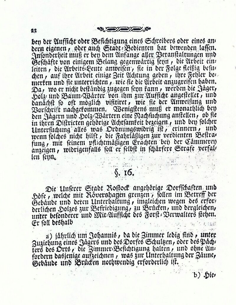 RH Herzogliches Regulativ 1774 22