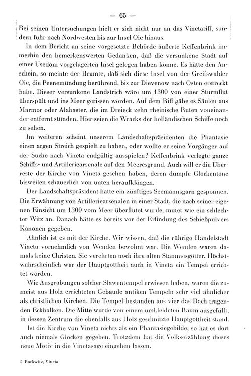 Rackwitz "Geheimnis um Vineta - Legende und Wirklichkeit... 1971 065
