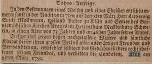 TodesAnzeige Pastor Mellman Altonaer Mercurius vom 19.03.1790..jpg