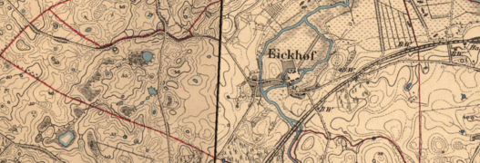 Eickhof Messtischblätter 1888