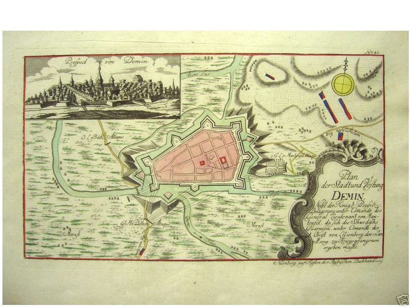 Datei:Demmin Plan der Belagerung 1715.jpg