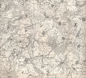 Auszug aus der Schmettau-Karte von 1786 (gemeinfrei)