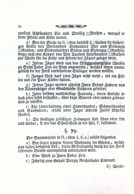 RH Herzogliches Regulativ 1774 62