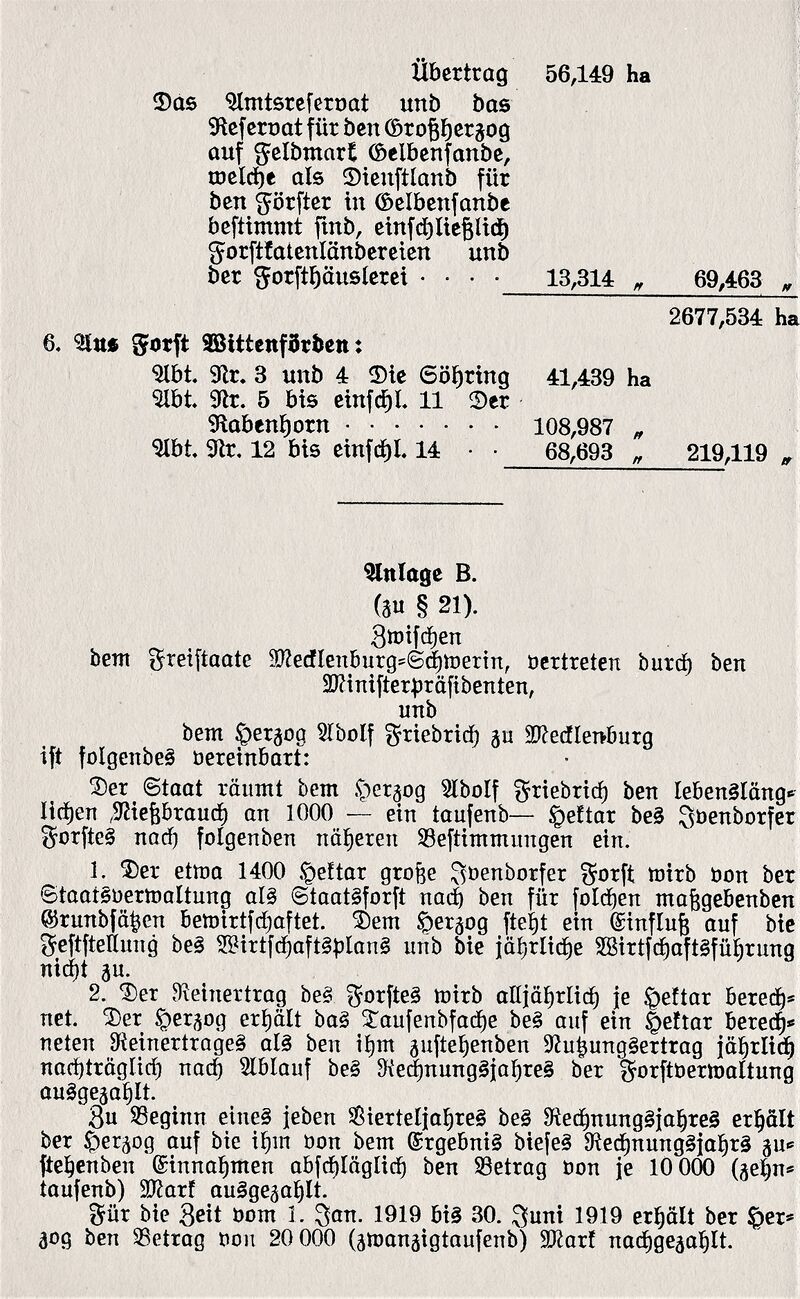 Auseinandersetzungsvertrag HZM 21