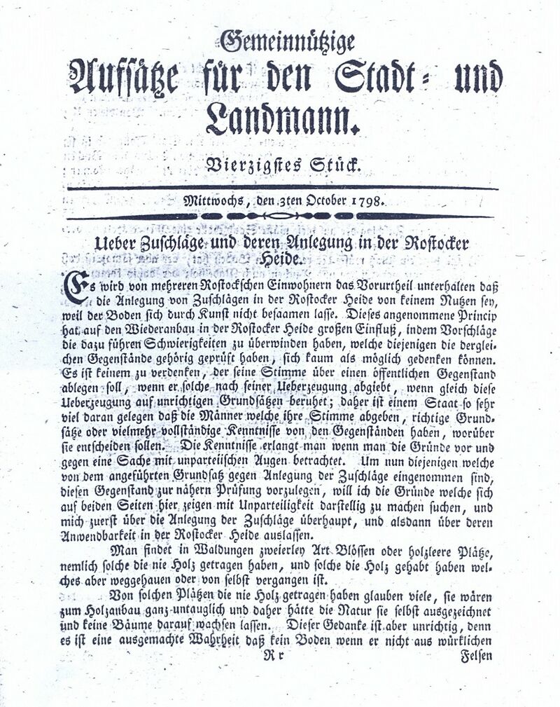 Becker Zuschläge und deren Anlegung in der RH 1798 1