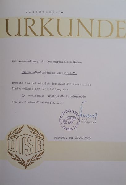 Datei:1972 Urkunde W. Seelenbinder.jpg