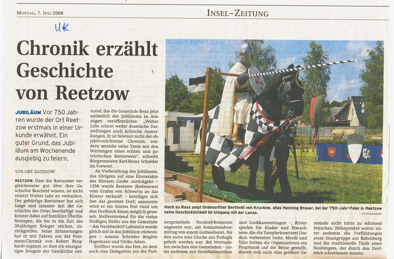 Datei:2008 Reetzow 750 Jahre.jpg