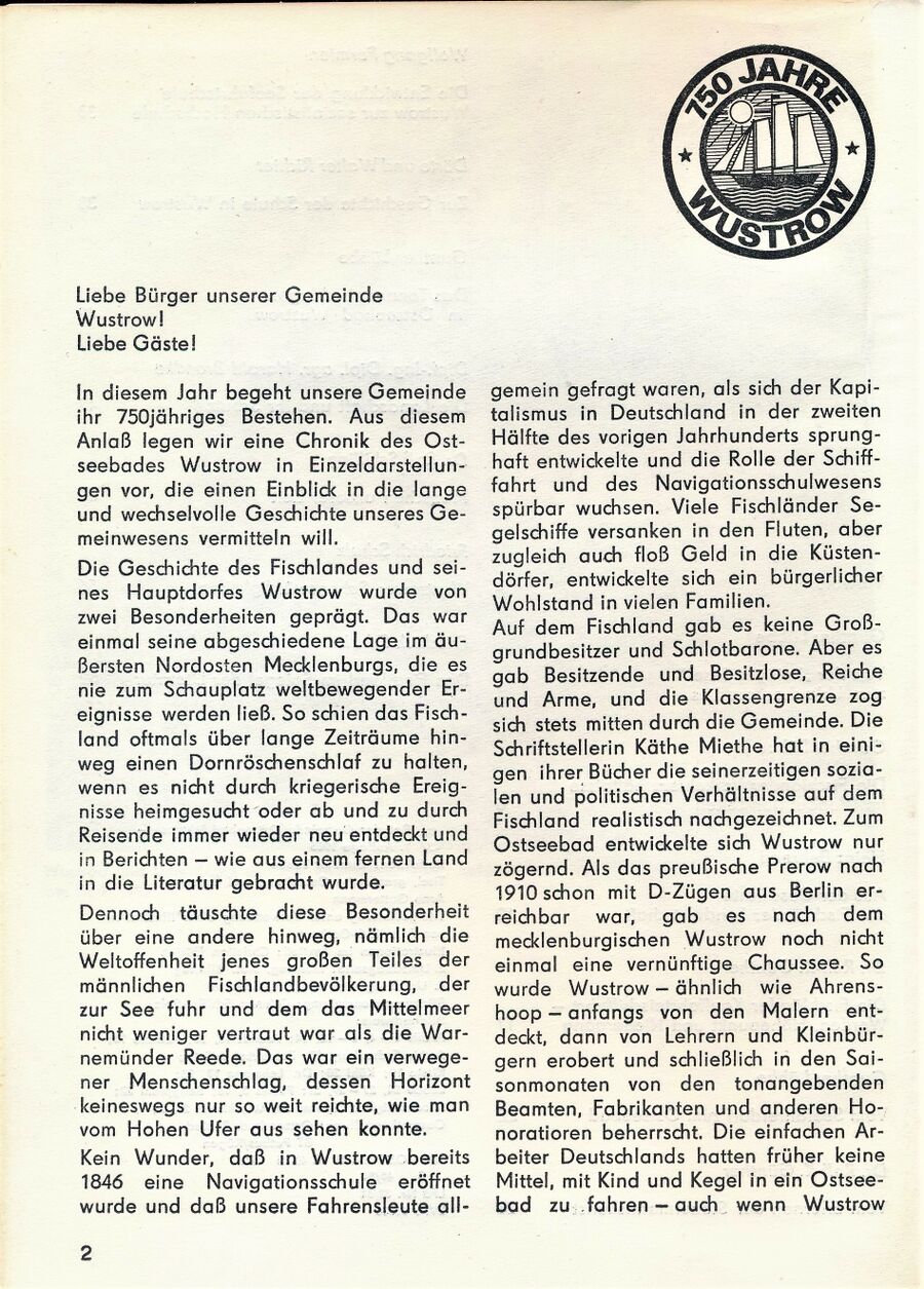 Wustrower Geschichte und Geschichten 1985 02