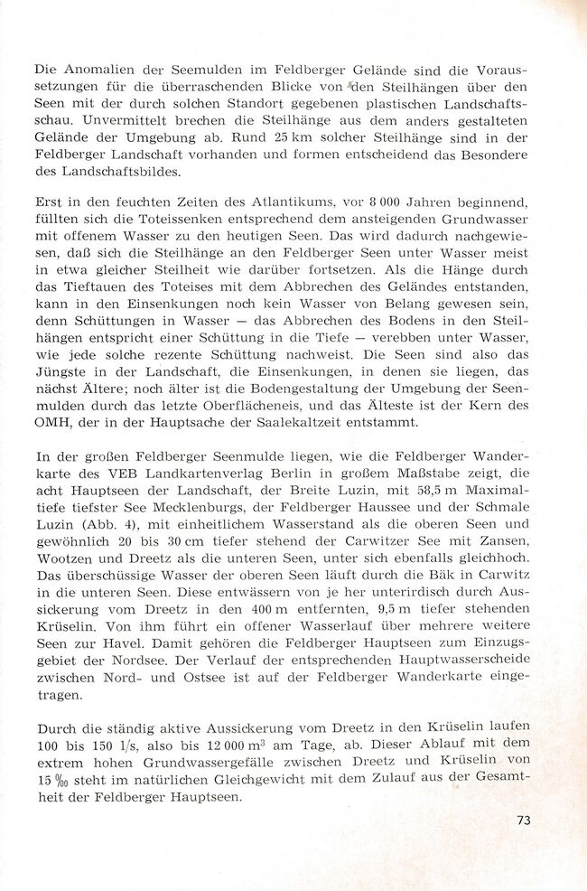 Barby Feldberg Landschaft Erholungsgebiet 1971 73
