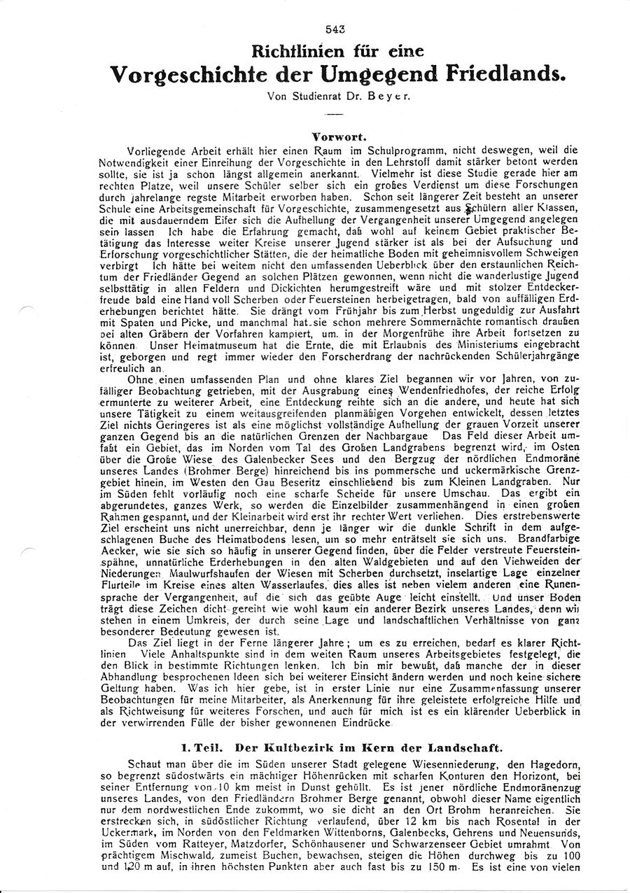 Beyer Richtlinie vorgeschichte Friedland 1933 01