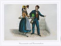 Die Warnemünder Tracht Stich: Tiedemann 1840