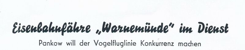 Warnemünde Einweihung Trajekt 1963 00