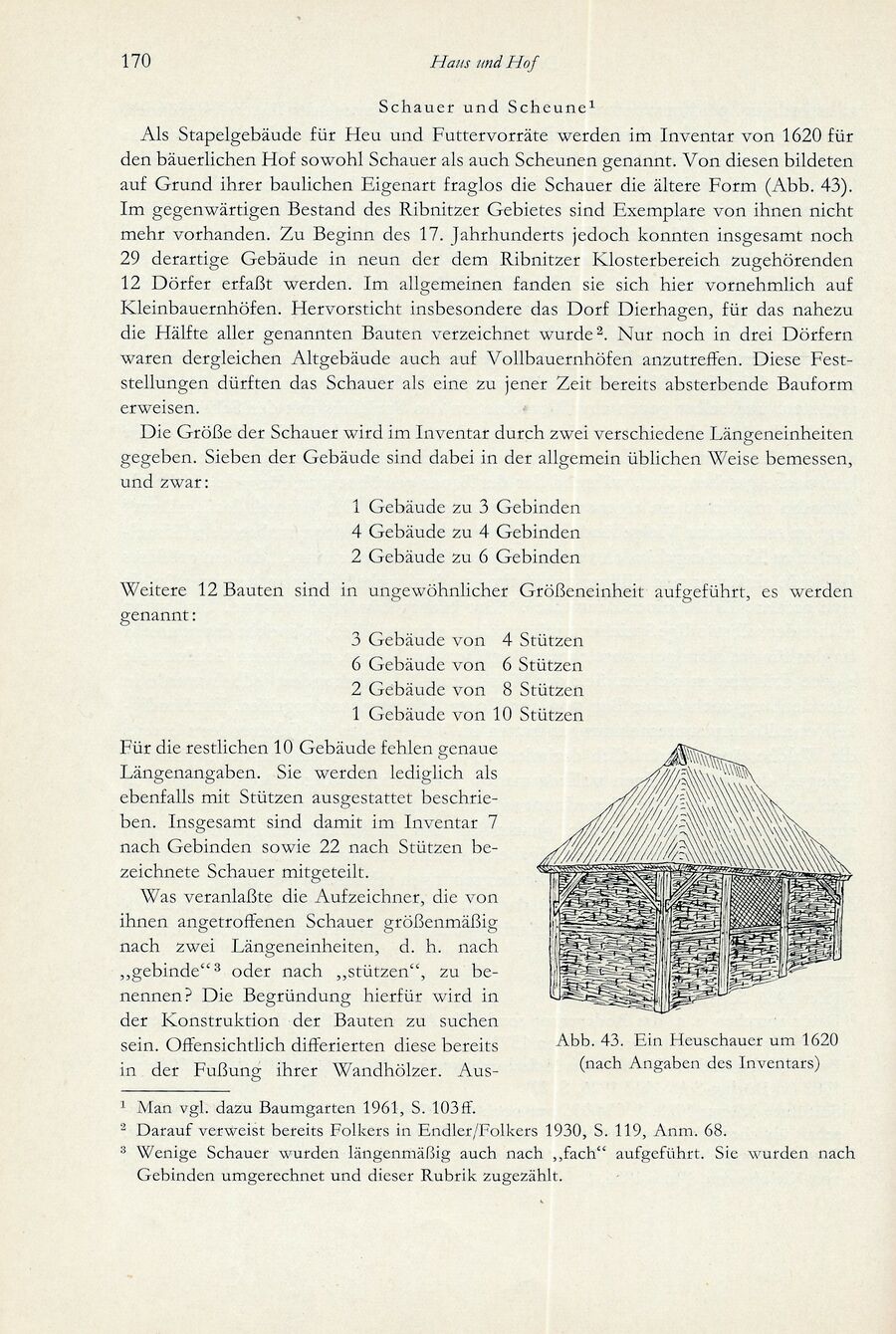 Baumgarten Bentzin 1963 Hof u Wirtschaft Ribn Bauern 170