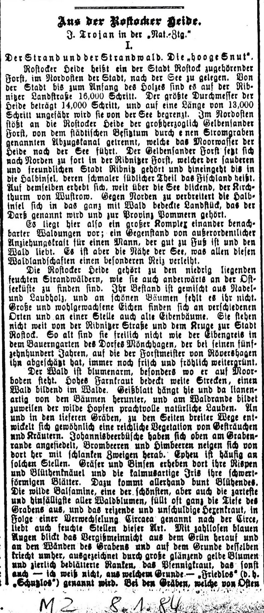 RH J_Trojan Aus der Rostocker Heide 1884 01