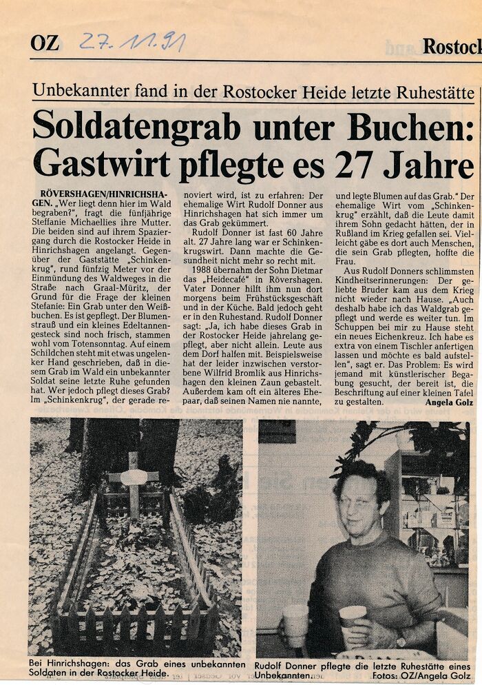 Hinrichshagen Grab am Schinkenkrug 02
