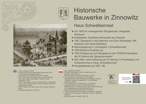Zinnowitz historische Zeittafel Haus Schwalbennest.jpg
