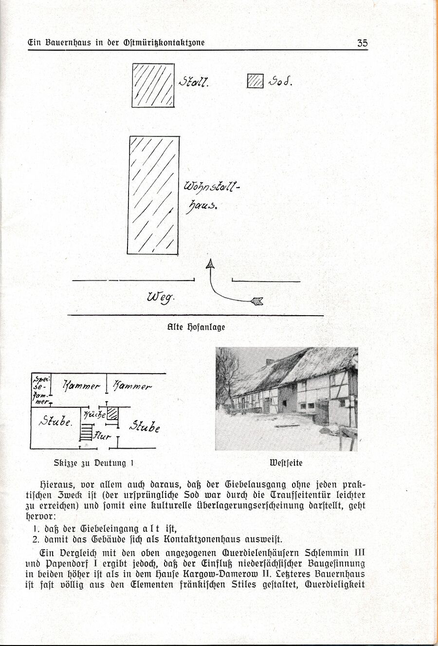 Baumgarten 1941 Bauernhaus Ostmüritzkontakthaus S35