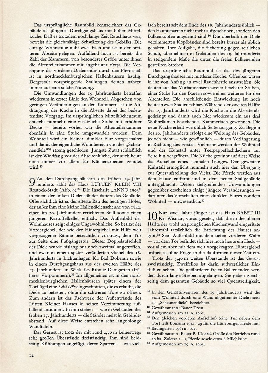 Baumgarten 1966 Haus u Dorf nw Mecklenburg 249