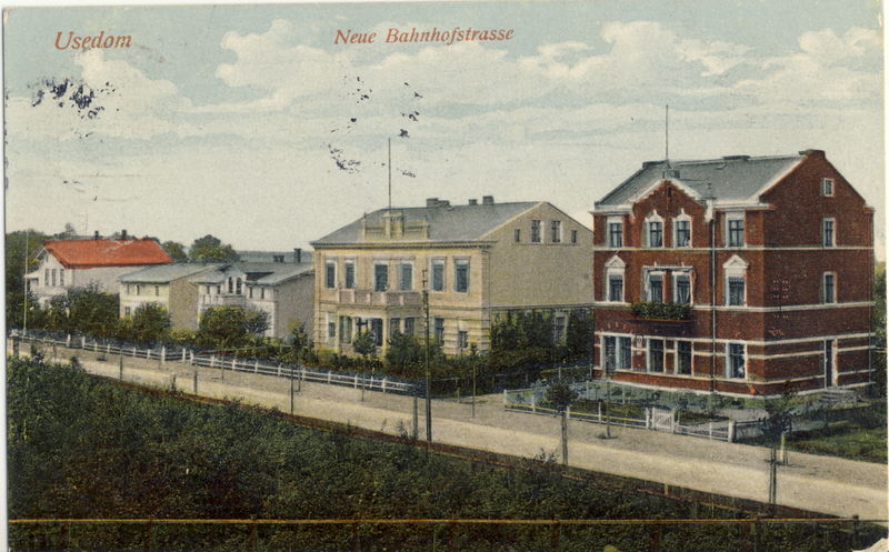 Datei:1913 Usedom Bahnhofstr.jpg