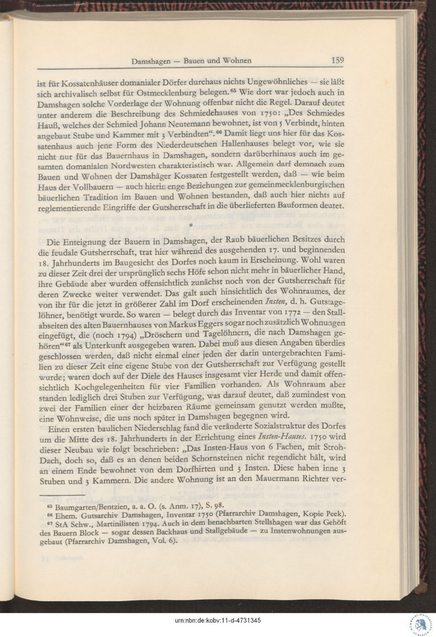 Baumgarten 1973 Damshagen 159