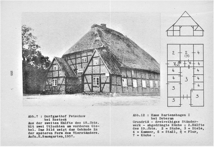 Baumgarten 1966 Haus u Dorf nw Mecklenburg 255