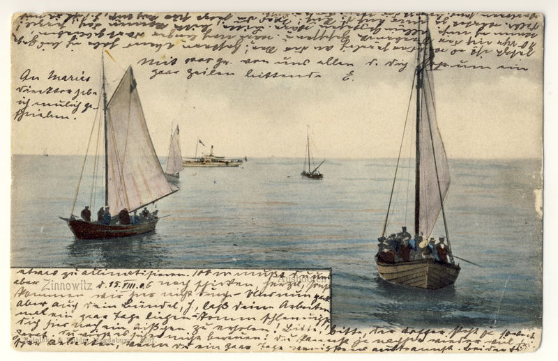 Datei:Zinnowitz Ausbooten 1906.jpg