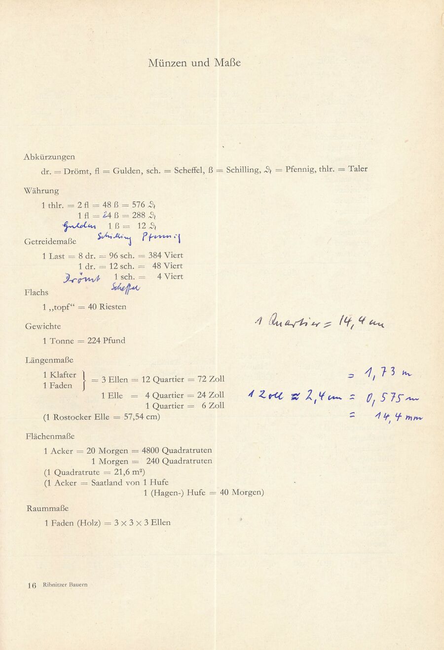 Baumgarten Bentzin 1963 Hof u Wirtschaft Ribn Bauern 241