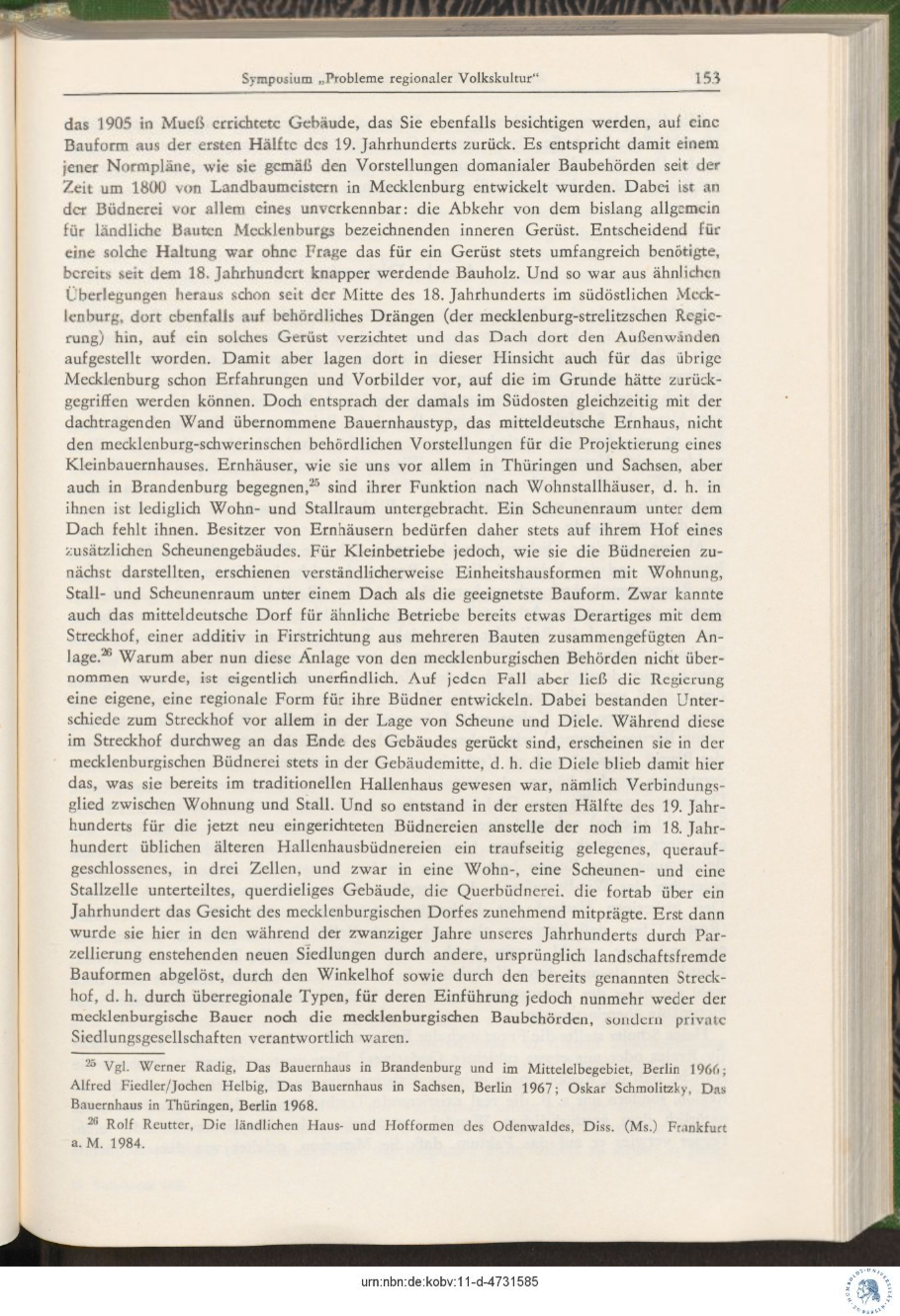 Baumgarten Bauernhaus Scheune Büdnerei in Mueß 153