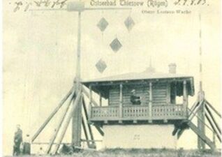 Die „Obere Lotsen-Wache“ von Thiessow um 1900