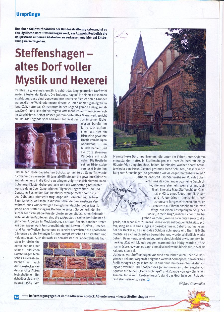"Steffenshagen-altes Dorf voller Mystik und Hexerei" Inböter Dezember 2007