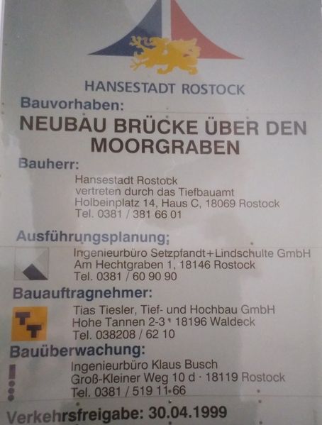 Datei:1999 Moorgraben Bauschild.jpg