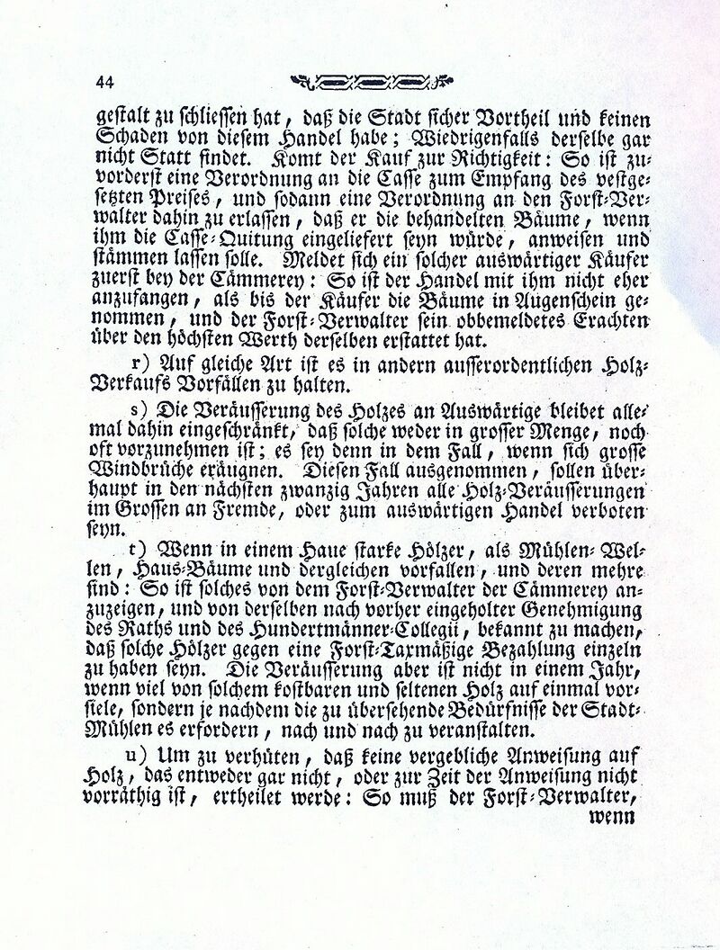 RH Herzogliches Regulativ 1774 44